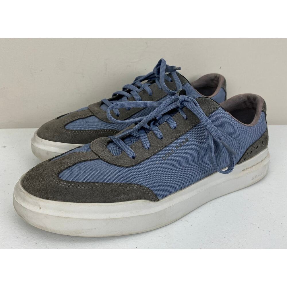 Men Cole Haan GrandPro Rally T-Toe canvas suede sneakers shoes, 9.5M
